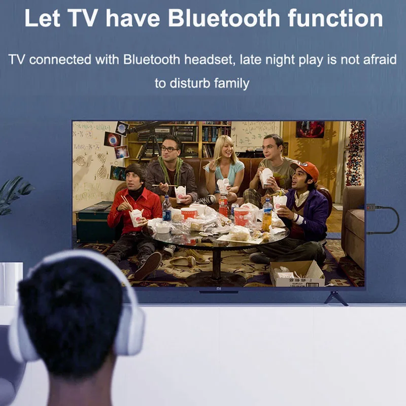 Connection Kit Lightweight Includes Televison Audio Transmitter Adapter Ideal for Private Watching Wireless Headphones TV usb