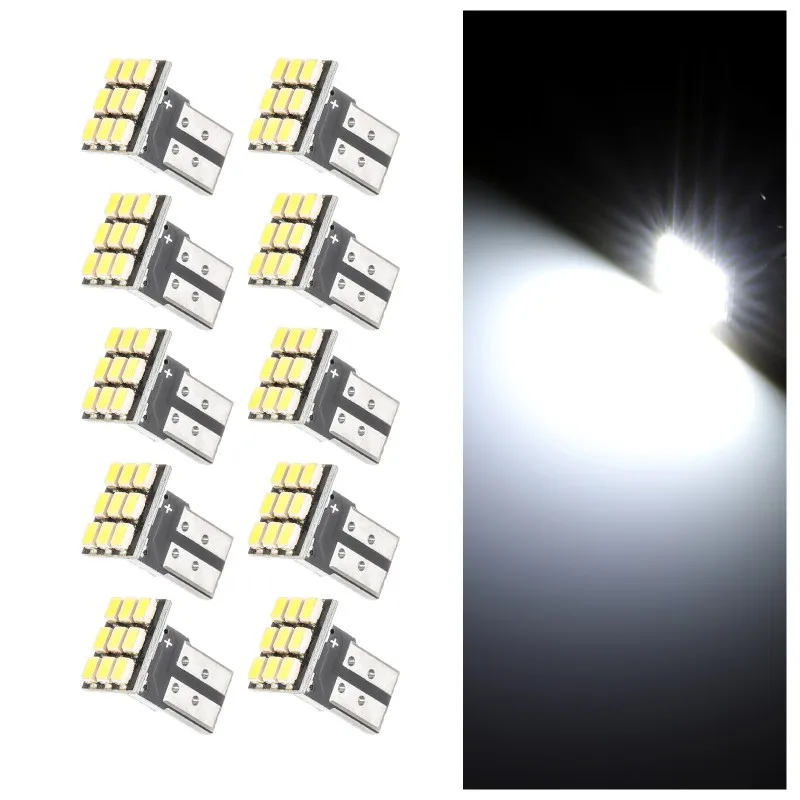 10 шт. T10 светодиодный 9SMD 2825 192 194 168 W5W Освещение номерного знака | Автомобили и