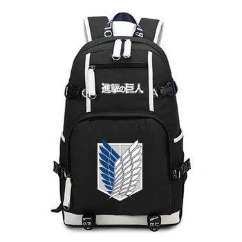 

Attack on Titan Female Cartoon Backpacks 18 Inch 2 Corlors Bags Laptop Backpack For Women and Men Daily Print Harajuku Bookbag