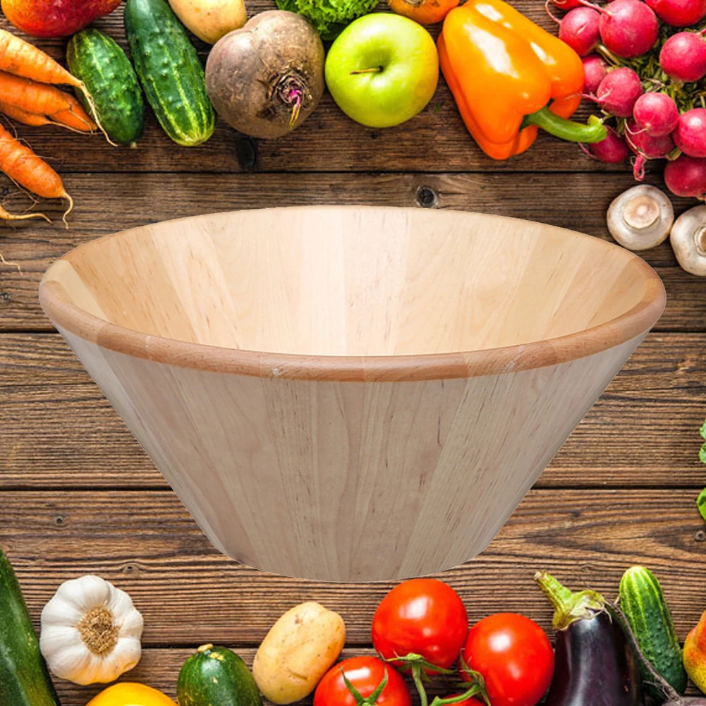 Винтажный натуральный рис суп деревянные тарелки для салатов в японском стиле