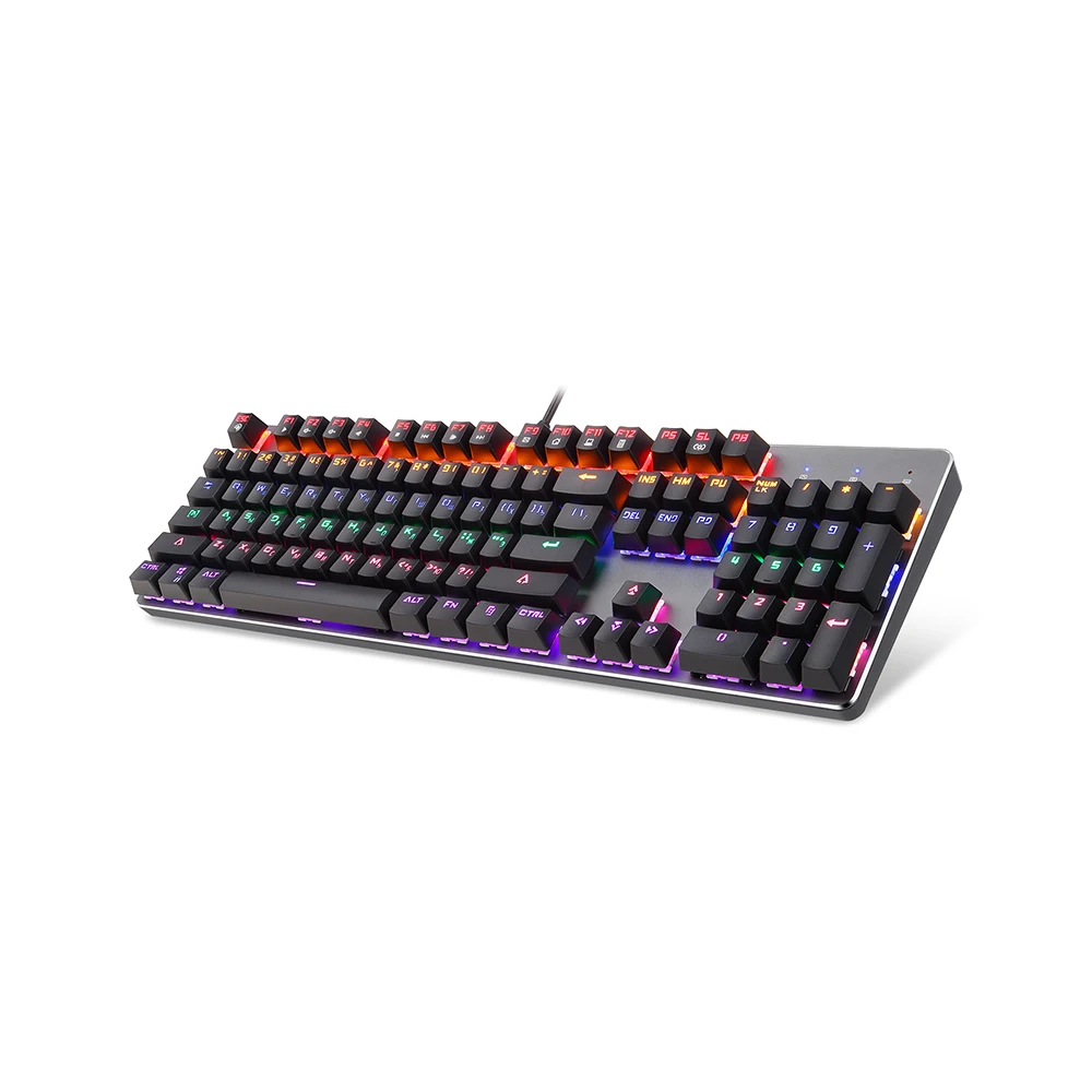 Механическая клавиатура Motospeed K73, смешанный светильник, с RGB, на заказ, светильник, 104 клавиш, Игровая клавиатура, английская и русская клавиатура