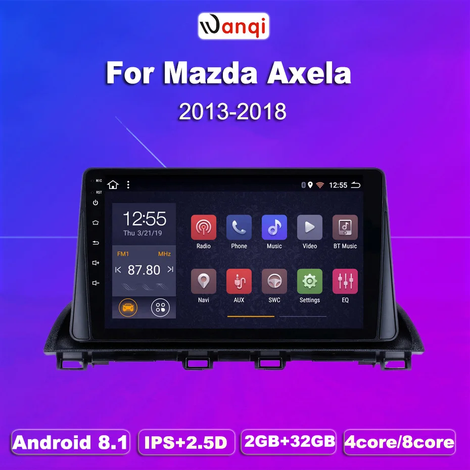 2G ram 32G rom 9 дюймов Android 8 1 HD сенсорный экран GPS навигационная система для 2014 2015 Mazda 3