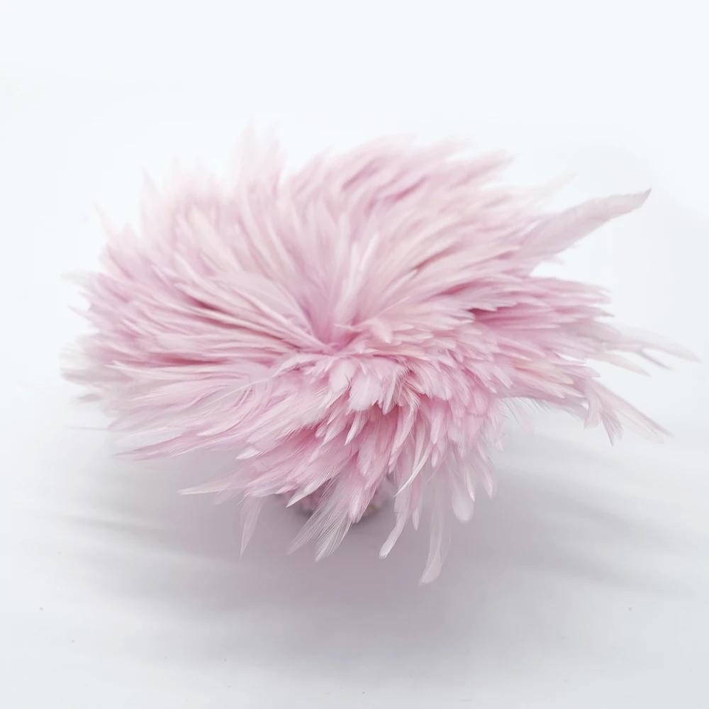 

5-6 "кожаные розовые перья петух петушиное перо Плюмаж бахрома для рукоделия перьевая лента платье