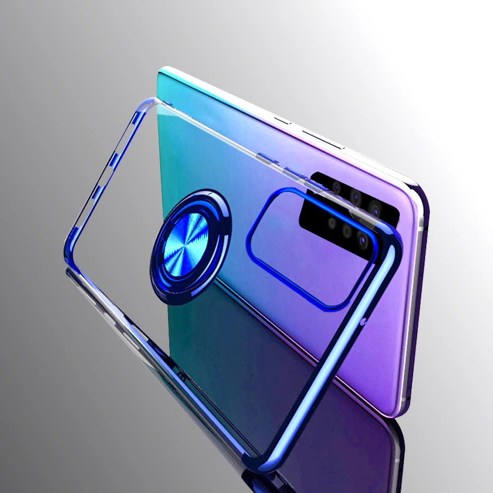 Clear TPU Ring Phone Case For Samsung Galaxy S20 Note 20 Ultra 10 S10 S9 Plus Lite Pro 9 8 A50 A70 A91 A81 A71 A51 Cover Cases