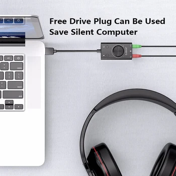

Orico SC2 External External Headset Free Drive USB Computer Sound Card Two In One With 3 Port Output Sound Card Computer Periphe