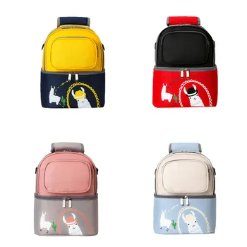 

2020 Fashion Mommy Bags Female Backpack Cartoon Alpaca Print Multifunctional Mummy Bag Casual Style Handbag For Women