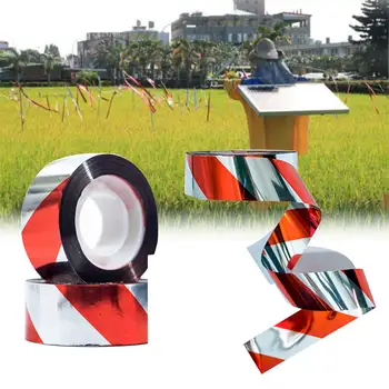 

6pcs 2.5cm*90m Bird Scare Tape Red Bird Repellent Ribbon Hanging Orchard Tree Protector Flash Tape Deterrent Belt Pest Control