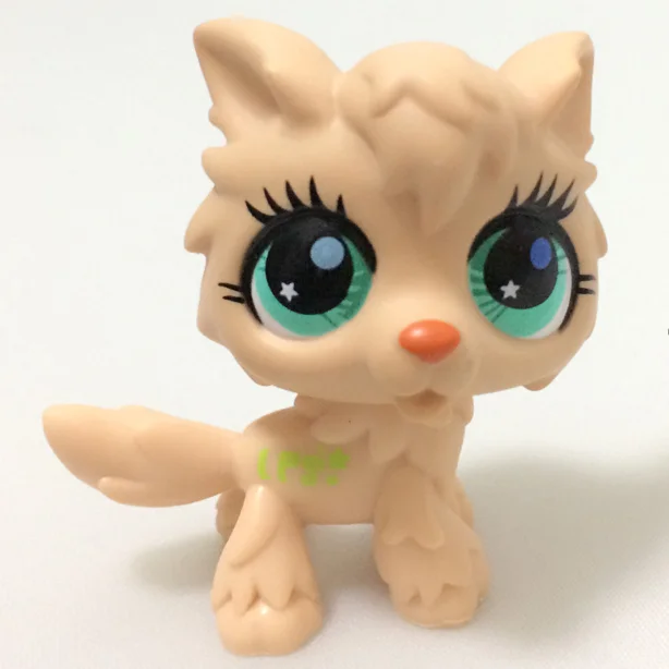Старый pet shop lps игрушки собака Редкие стоячие короткие волосы lps кошка котенок лиса милый щенок животное для девочек коллекция