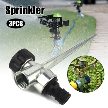 

Newest Flow Thru Lawn Sprinkler Spike Base Watering Sprinklers for Yard Lawn and Grass Irrigation