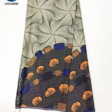LIULANZHI африканская шелковая восковая ткань Модный узор Амкара атласная ткань 5 ярдов/партия атласная ткань с принтами ML8X