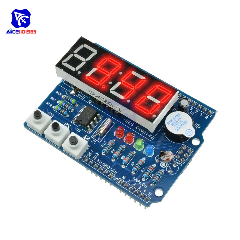 Светодиодный цифровой будильник в режиме реального времени diymore RTC TM1636 DS1307 экран
