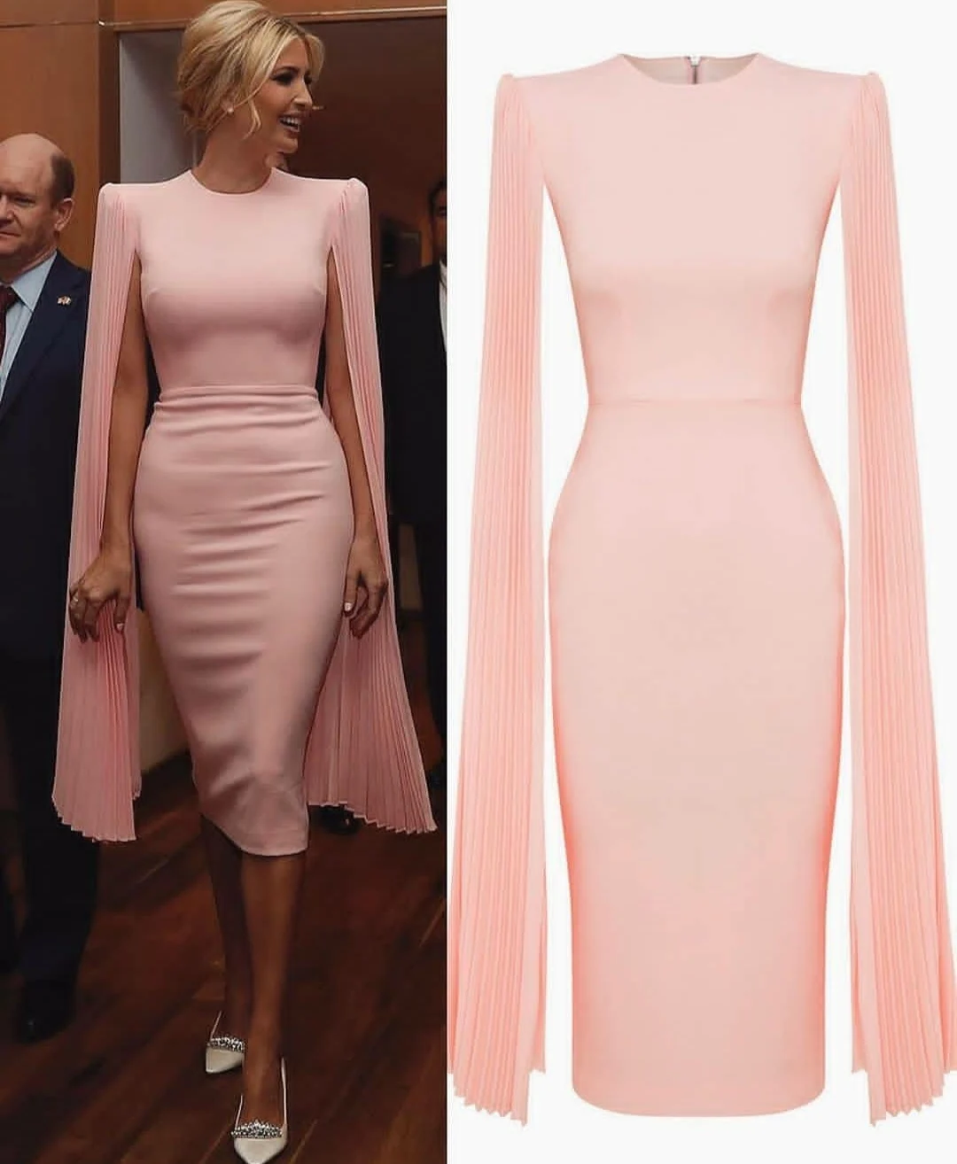 

Elegant Short Pink Celebrity Dresses with Sleeves Stretchy Satin O-Neck Knee Length Abendkleider Robes de Soirée for Women
