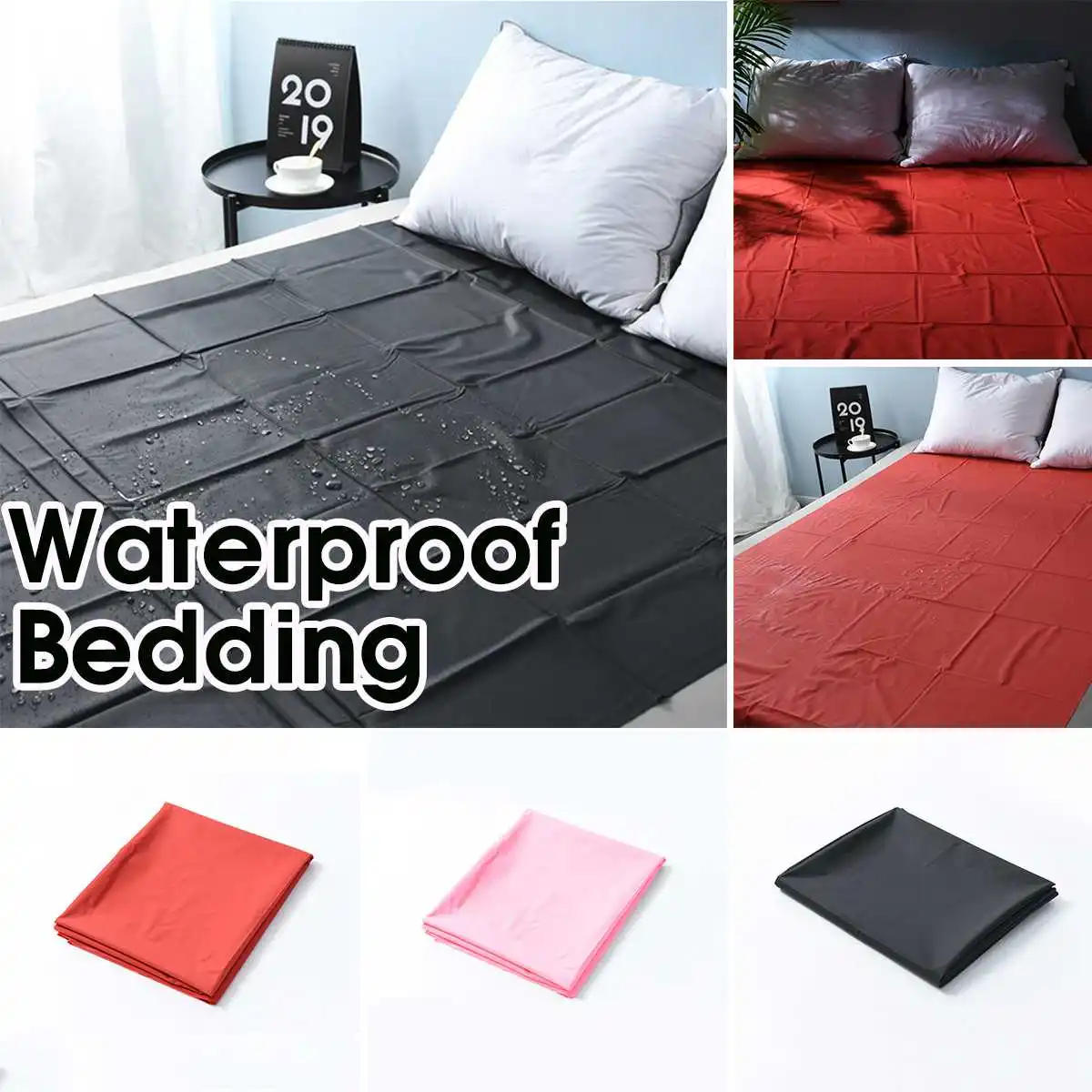 Waterproof Adult Bed Sheets PVC Vinyl Mattress Cover