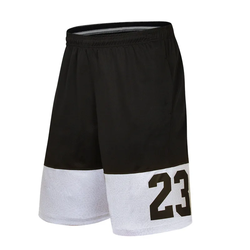 Basketball shorts men's sports shorts over the knee five shorts large size loose quick-drying running fitness shorts sweatpants