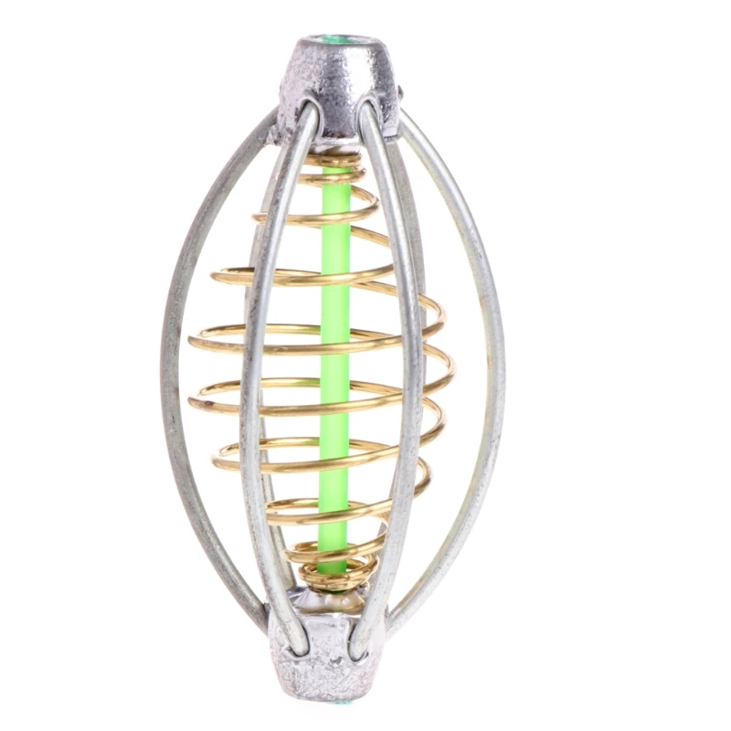 

6 Wire Method Carp Fishing Feeder Swim Feeders Spring Lead Sinker 5cm 6cm 7cm Y4UB