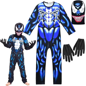 

New product Venom Costume Cosplay Venom Movie Character Superhero Halloween Carnival Costume Children Halloween Costumes