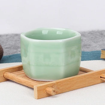 

Ceramic Vintage White Mini Tea Cups China Porcelain Chinese Style Teacup Clay Glaze Kubek Do Herbaty Tea Cups Handmade EA60CB