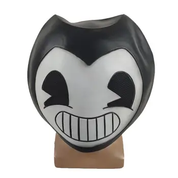

Bendy Latex Mask Halloween Costume Bar Dance Party Game Helmet Props Halloween Face Mask Bar Party Play Game Mask