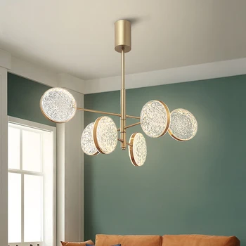 

New designer chandelier living room dining minimalist lamp modern led chandelier nordic living room bedroom acrylic chandeliers