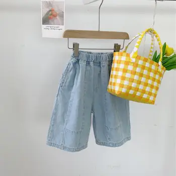 

2020 new arrival girls denim pants summer fashion girls jean pants 2-7t HV841