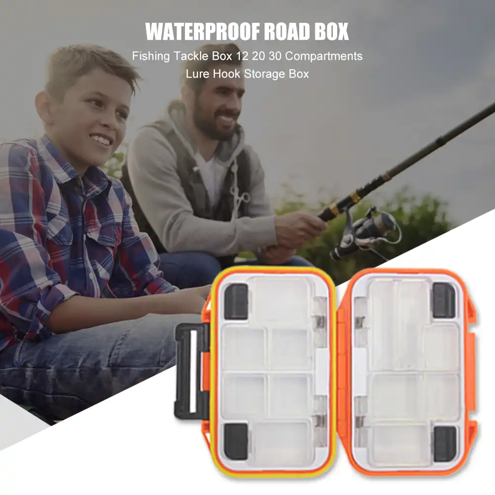 散発釣りルアータックルボックス両面グリッド餌ルアーフックコンパートメント収納ケース防水釣りアクセサリー 釣りタックルボックス Aliexpress