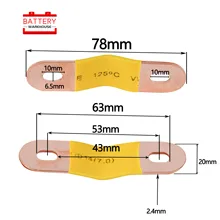 Copper Bus Bar Terminal Connectors for CALB CATL  lifepo4 battery 3.2V 3.65V 3.7V  24V 96V100AH 120AH 150AH 200AH 300AH 400AH