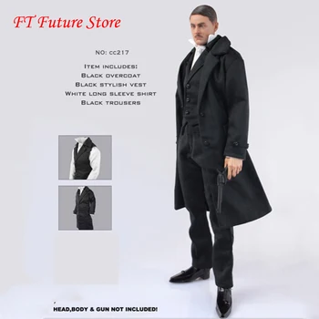 

In Stock 1/6 Scale Male Figure Accessory Gothic Clothes Gentleman Suit 4 Pieces/Set Model for 12 inches Action Figure Body