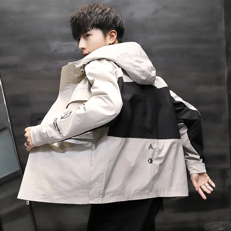 

6602 # Photo Shoot Model Figure Coat Men Trend Korean-style Autumn Loose-Fit Fashion Teenager Workwear Casual Jacket