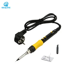 SEQURE – Mini fer à souder électrique SQ A110 avec affichage numérique à température réglable, avec pointe de soudure, outil de soudage professionnel 60W 
