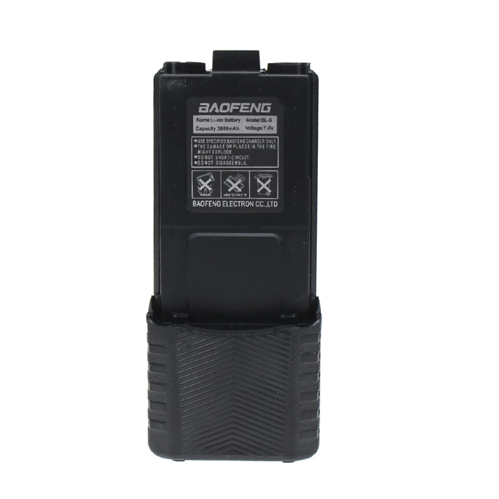 1 Pcs Black Baofeng UV5R портативная рация аккумулятор Расширенный 7,4 V 3800mAh литий-ионный BL-5 Аккумулятор для Baofeng UV-5R UV-5RE черный - Цвет: 1 Pcs Black