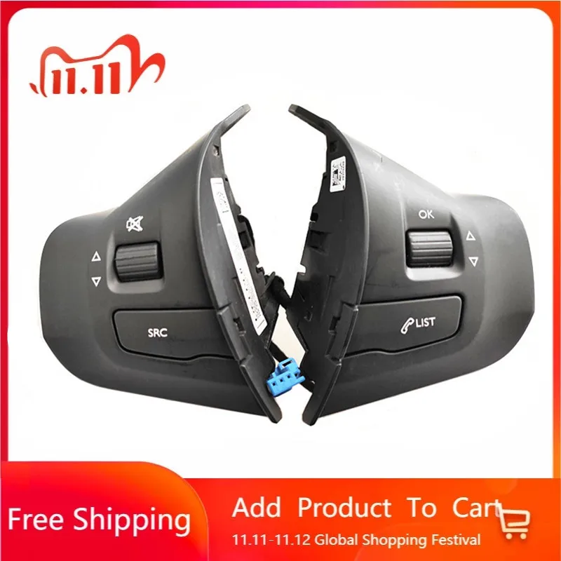 Car Steering Wheel Buttons Switch for Peugeot 308S 2008 New 308 Audio Control Accessories | Автомобили и мотоциклы
