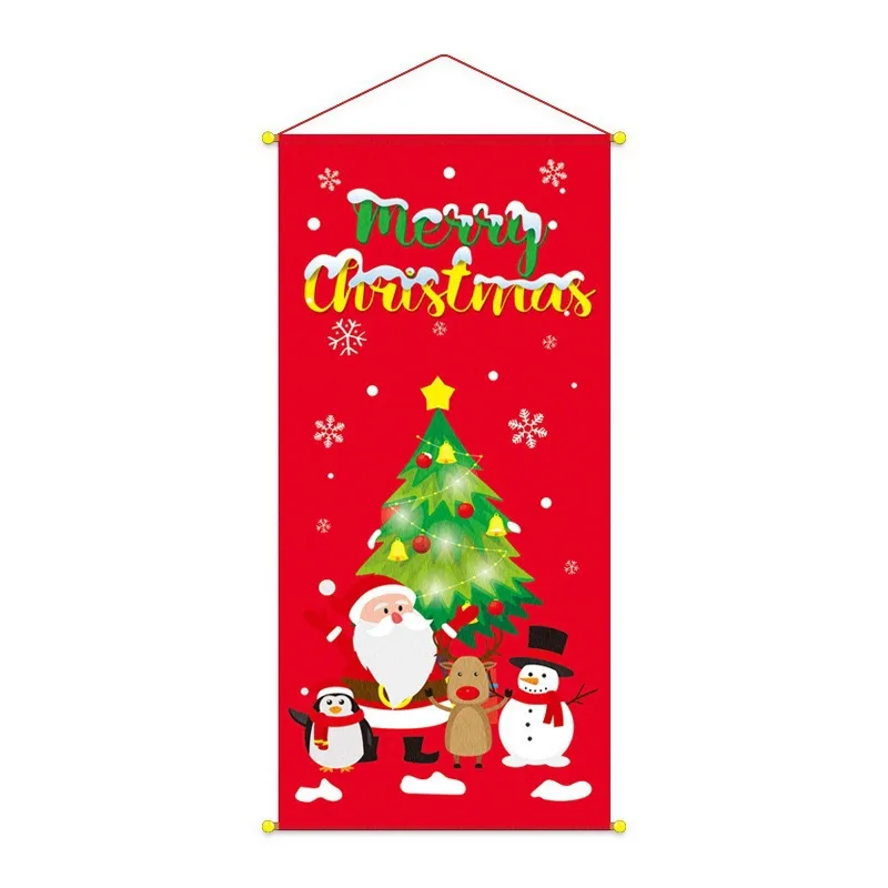 Счастливого Рождества флаг рождественские украшения Висячие украшения баннер флаг двери окна рождественские подарки счастливый год - Цвет: Hanging Flag 5
