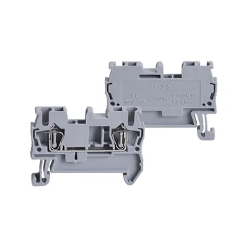

10pcs Fast wire connector Electrical cable Push In Pure copper Spring clamp din rail terminal block ST-1.5 ST-2.5 ST-4