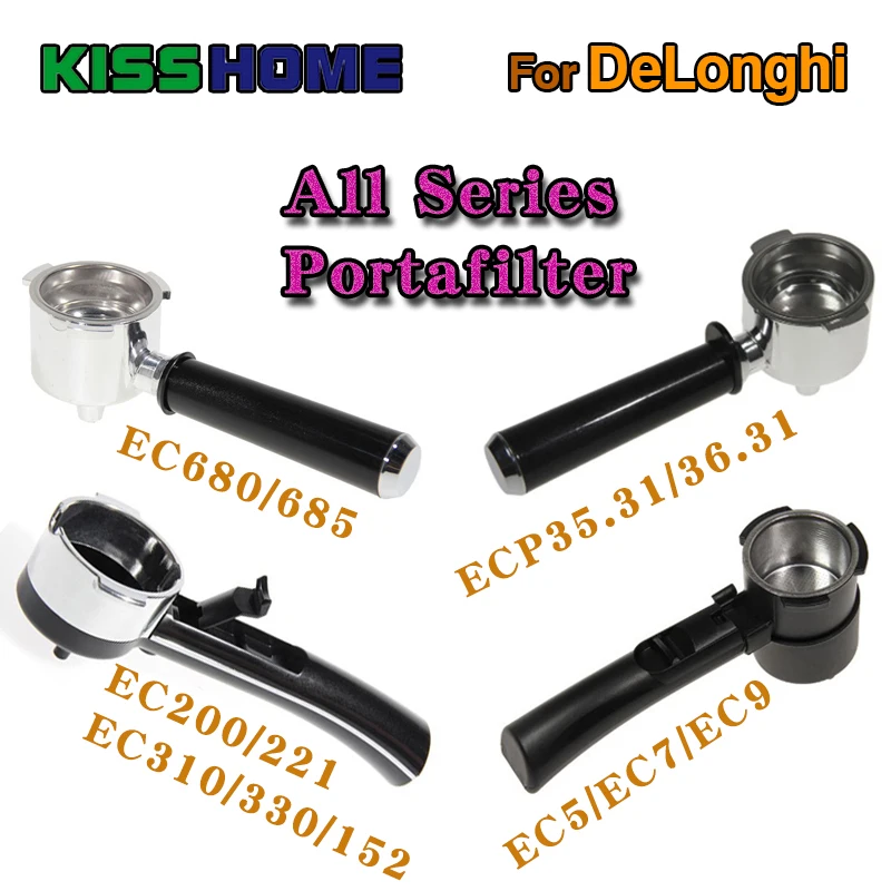 

Coffee Bottomless Portafilter For DeLonghi EC680/EC685/EC850/EC860/EC152/EC220/EC221/EC310/EC330/EC5/EC7/EC9/ECP35.31/ECP36.31