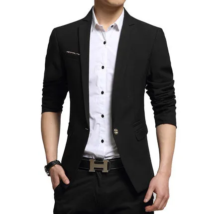 

New Fashion 2020 Autumn Spring Male Casual Slim Fit Suit Outwear Single Button Velvet Blazer Men Plus Size HJ497