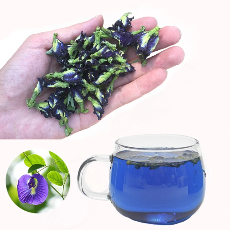 Kitchen-Toy Pea-Flower Dried Butterfly Pea Blue Tea Thailand Clitoria Ternatea Natural