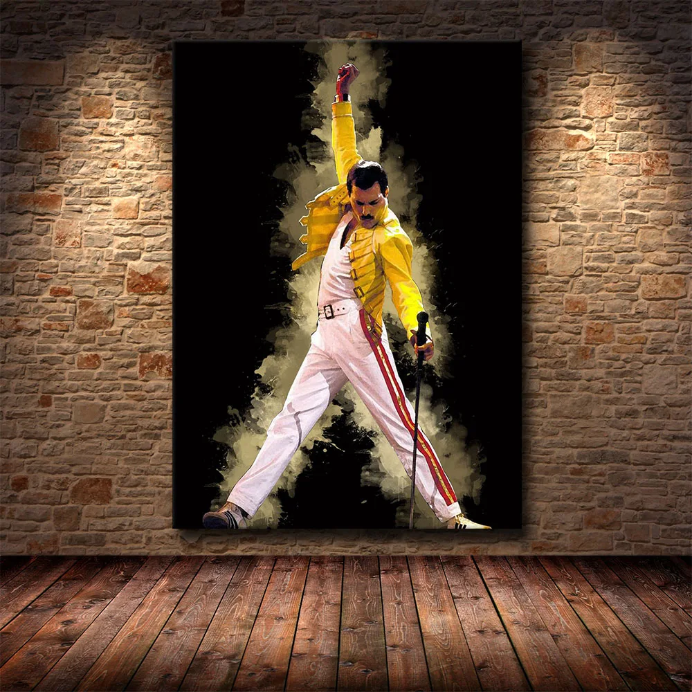 

Klassistant абстракт Veggmaleri Freddy Mercury Queen богемный Rhapsody холст живопись постер гостиная домашний декор живопись