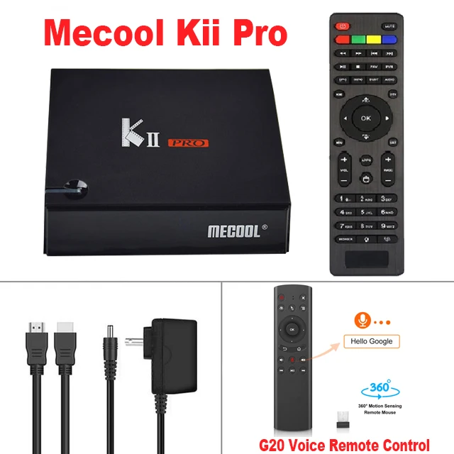 Android 7,1 Smart tv Box KII PRO декодер DVB-S2 DVB-T2 S905d четырехъядерный 2 Гб 16 Гб 4K медиаплеер DVB T2 S2 двойной Wifi телеприставка - Цвет: KII Pro-G20 Remote
