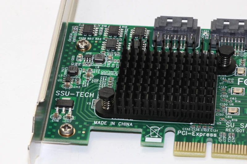 SATA карта PCI-e PCI Express для SATA 3,0 III 3 SSD PCIe SATA 8 портов Плата расширения карта адаптер рейзер с низкопрофильным кронштейном