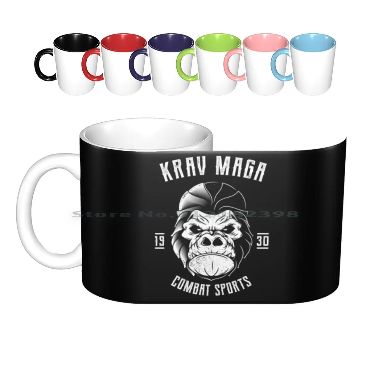 Керамические кружки Krav Maga Gorilla-Подарки для самообороны, кофейные чашки, Кружка для молока и чая, Krav Maga Kravmaga Gorilla, боевой Спорт