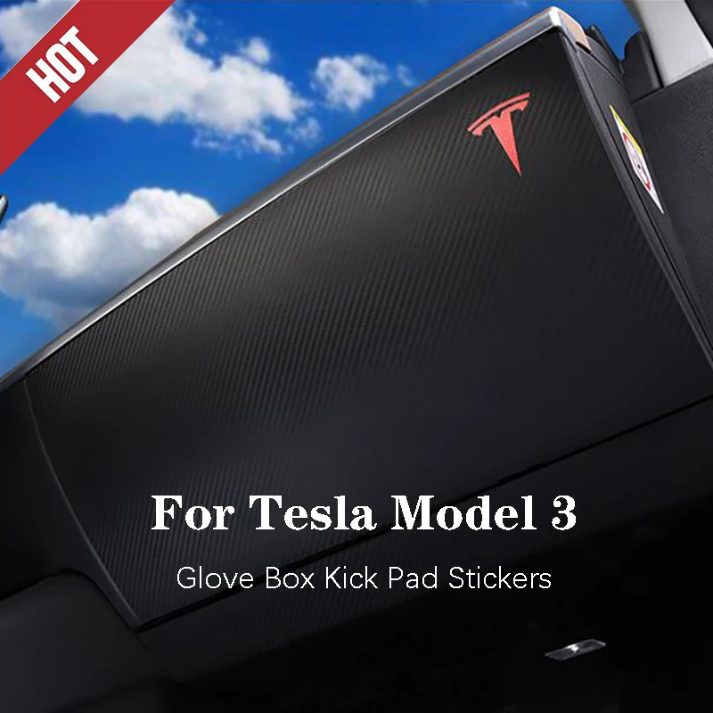 

Anti Kick Side Edge Film Protector Stickers for Tesla Model 3 Pad Protection Glove compartment
