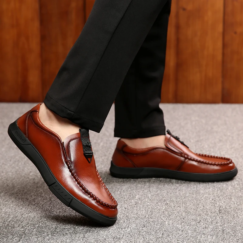 Misalwa/; дышащая удобная повседневная обувь; кожаная офисная обувь для отдыха; высококачественные стильные мягкие мокасины на плоской подошве