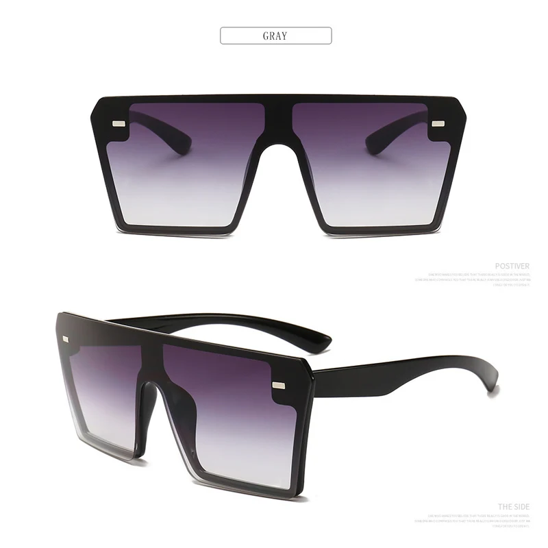 Новые негабаритные Квадратные Солнцезащитные очки женские модные красочные ртутные ретро Оригинальные солнцезащитные очки UV400