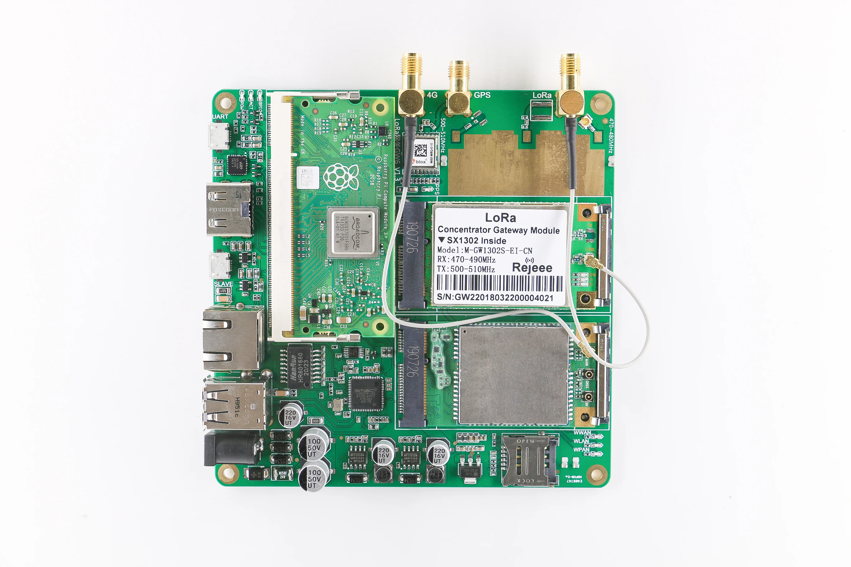US $616.00 Upgraded SX1301 SX1302LoRaWANTransparent LoRa Gateway Raspberry Pi CM3 Development Kit