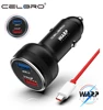 For Oneplus Nord 8 7t Pro Warp Car Charger 30 UK US Fast Quick Charge 30w 2 Port Usb Dash Charger For One Plus 7 6 6t 5t 5 ► Photo 1/6