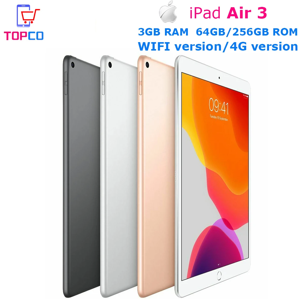 Apple iPad Air 3  WIFI/Wi-Fi + Cellula LTE 10.5" Hexa-core A12 Bionic 8MP&1.2MP 3GB RAM 64GB/256GB ROM Fingerprint Cellphone apple cell phones for sale