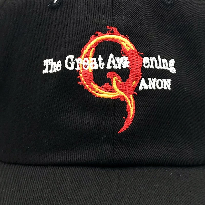 Новинка Q cap Вышивка fire QAnon great awaking Хлопковые бейсболки регулируемая бейсболка для папы женщин мужчин изогнутые повседневные Дальнобойщик
