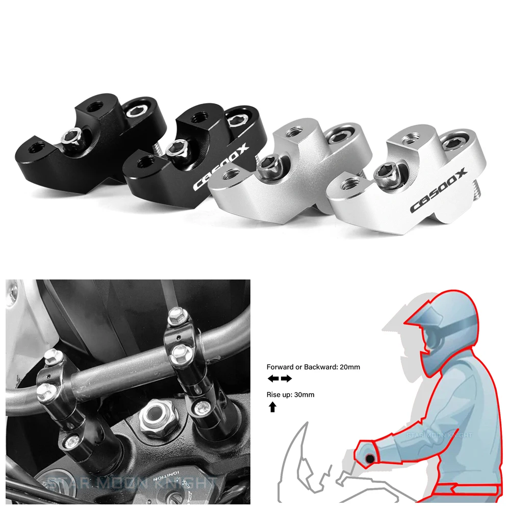 

Motorcycle Accessories Riser Lift Handlebar Clamp Handlebar Riser Kit For Honda CB 500X CB500X CB500 X CB300F CB400F CB500F