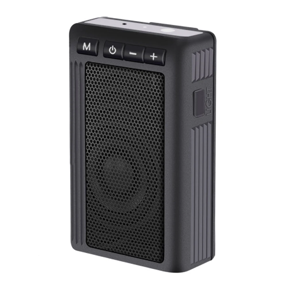 

FM Radio TF Card AUX with Mic Back Clip Bluetooth Speaker Portable Wireless Sound Box 5W Loudspeaker Waterproof Speakers