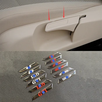 

2pcs Car Styling Black Rubber Sticker Lift Wrench Handle Seat Insert Trim Cover For Volkswagen VW GOLF 5 6 MK5 MK6 GTI TSI R32